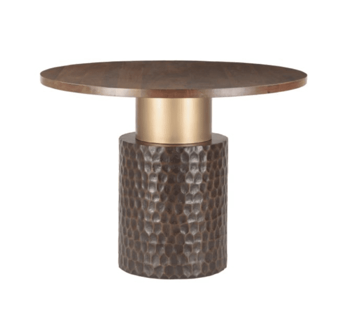 Santa Cruz 48" Round Gathering Table in Two Tone